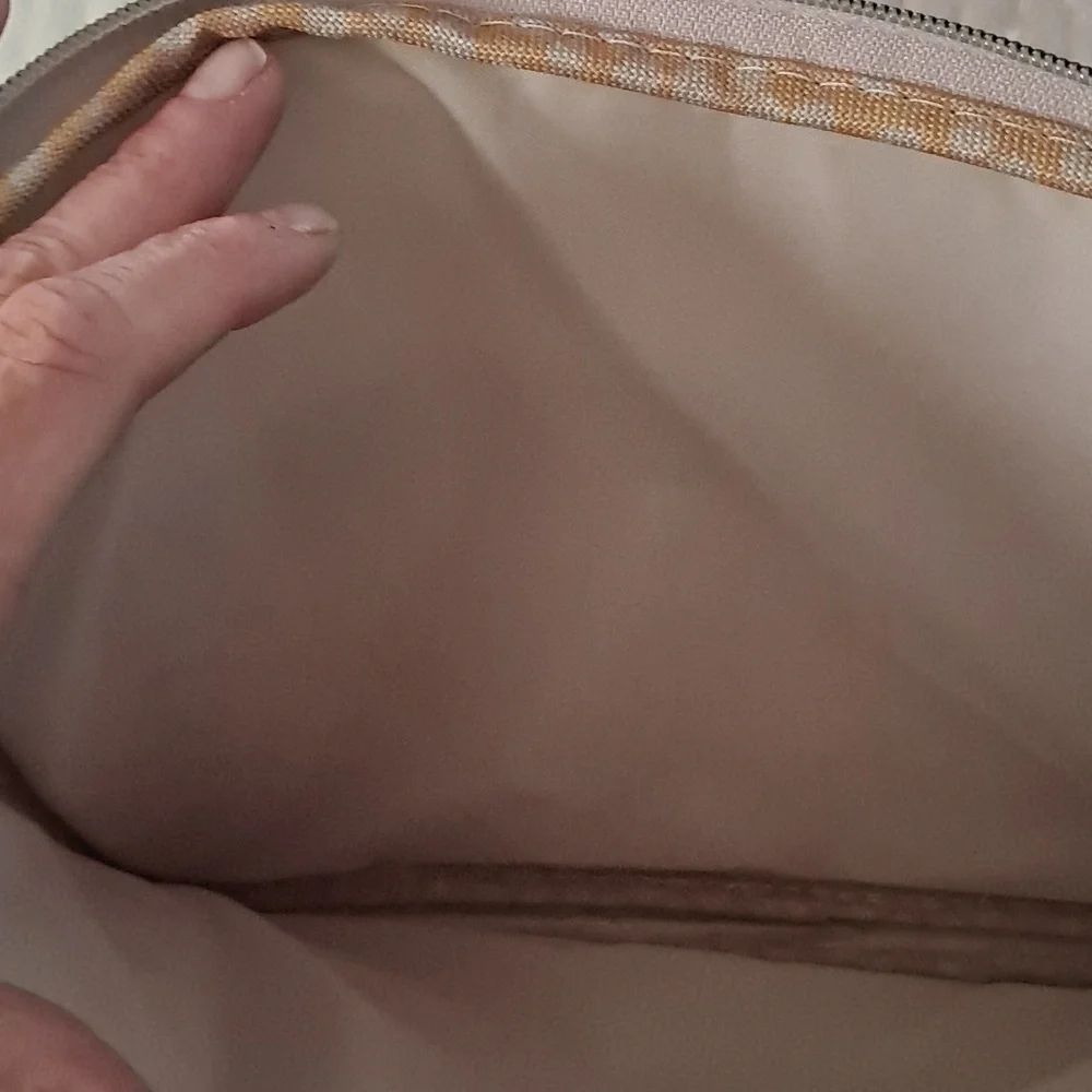 Targus Beige Dot-Print Laptop Sleeve with Front Pocket